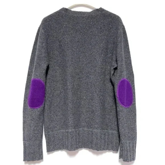 TONY MELILLO Mohair/ Merino Wool Sweater w/ Contrasting Elbow Patches NWOT/sz S